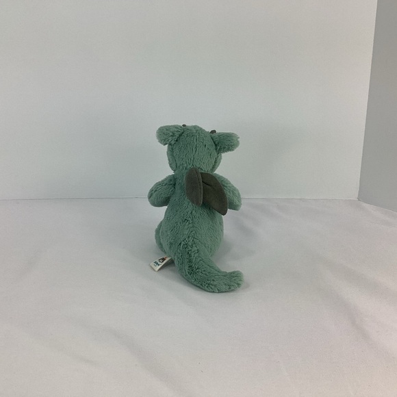 Jellycat Plush Small Bashful Dragon Light Green Sage Soft Toy 8” Stuffed Animal - Picture 5 of 13